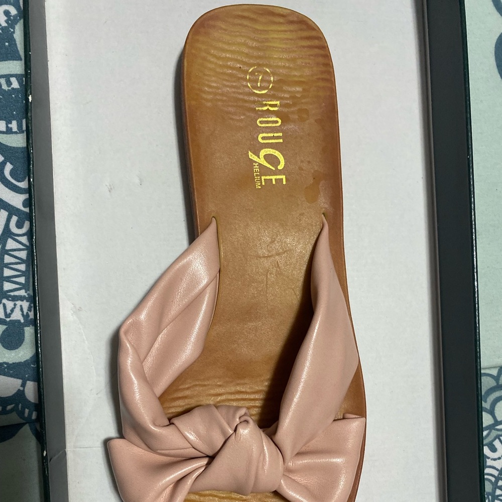 Nude/Pink Knot Sandals